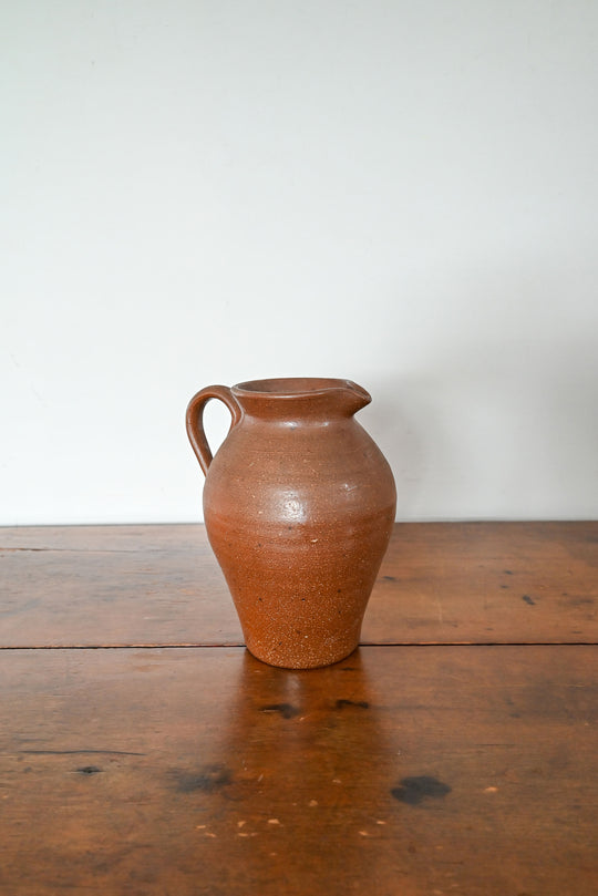vintage french stoneware pitcher
