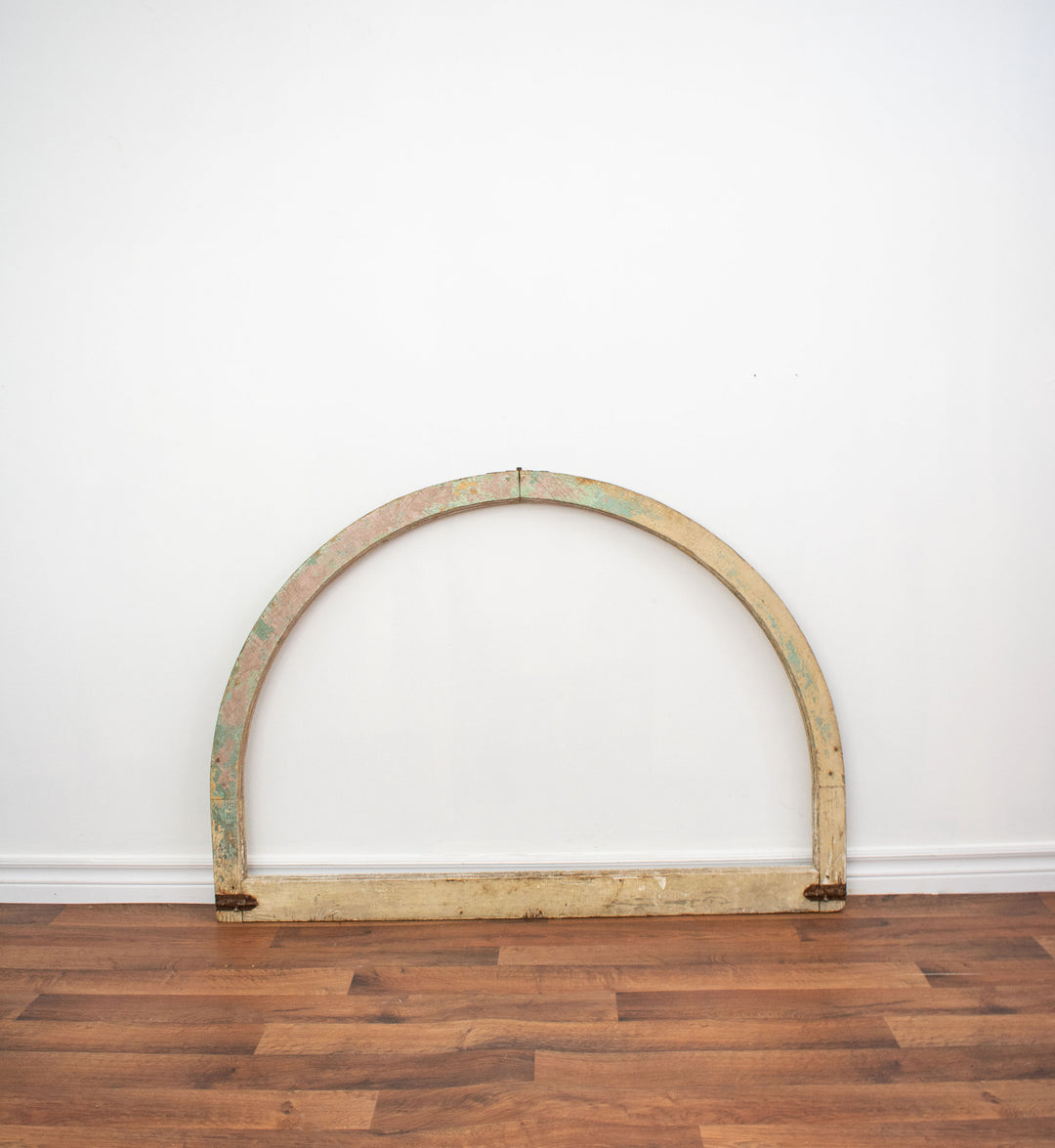 antique arched farmhouse window frames