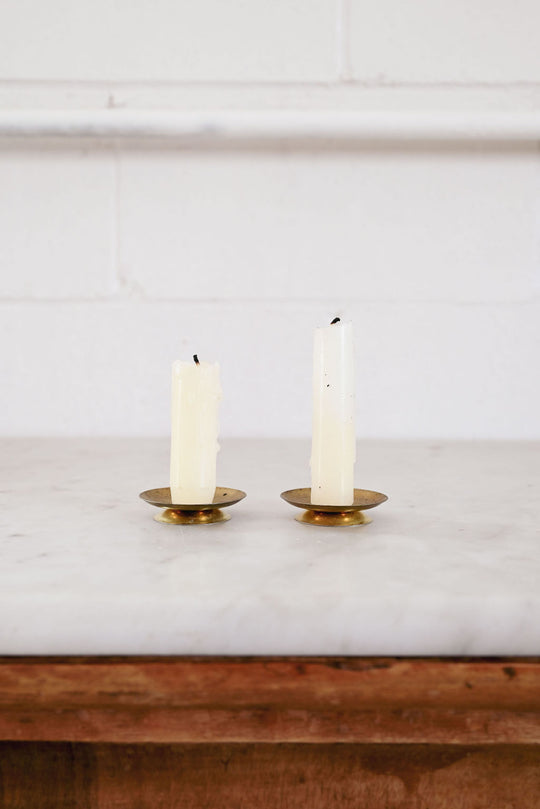 vintage german brass candle holder