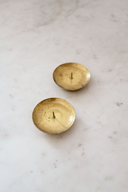 vintage german brass candle holder