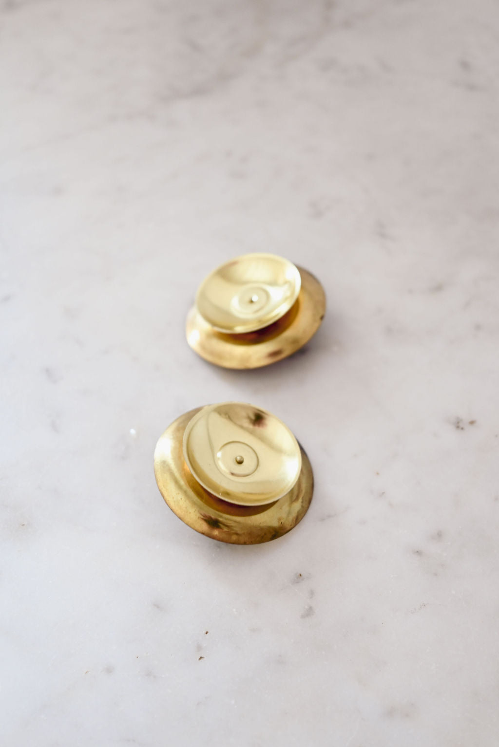 vintage german brass candle holder