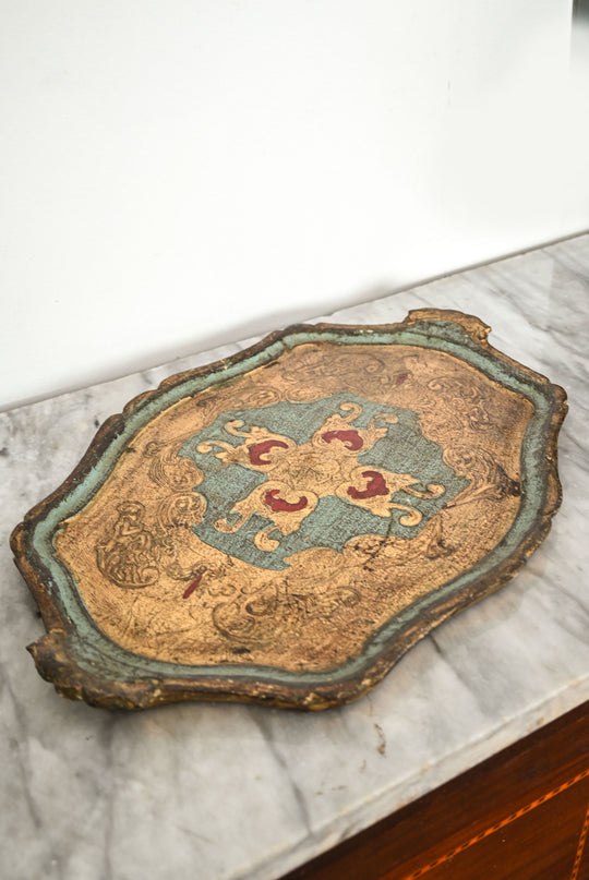 vintage italian florentine tray