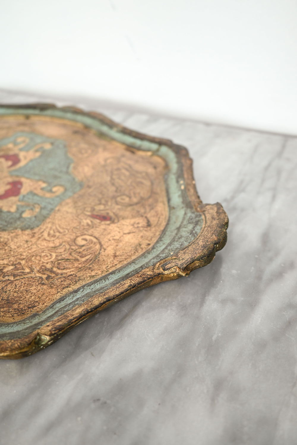 vintage italian florentine tray