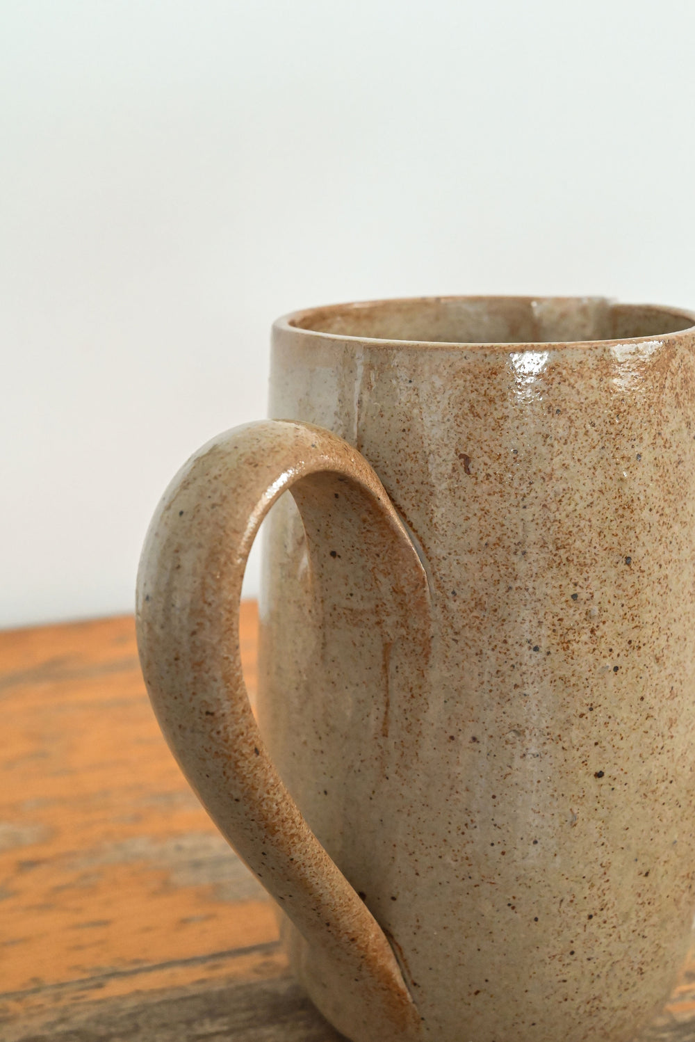 vintage french stoneware grey pitcher