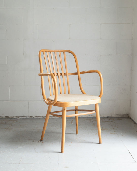 vintage ligna drevounia bentwood chairs, set of 4