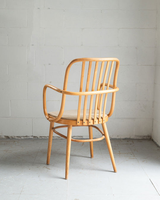 vintage ligna drevounia bentwood chairs, set of 4