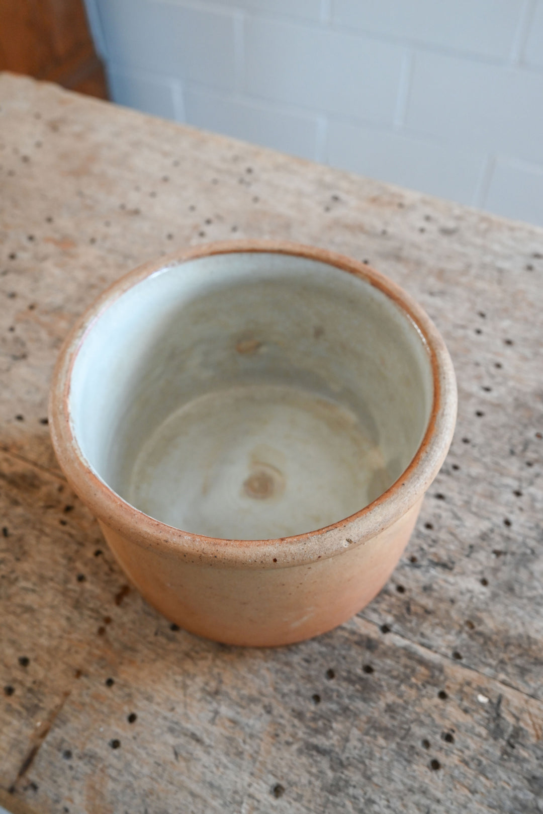 vintage french stoneware planter