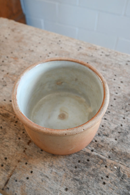 vintage french stoneware planter