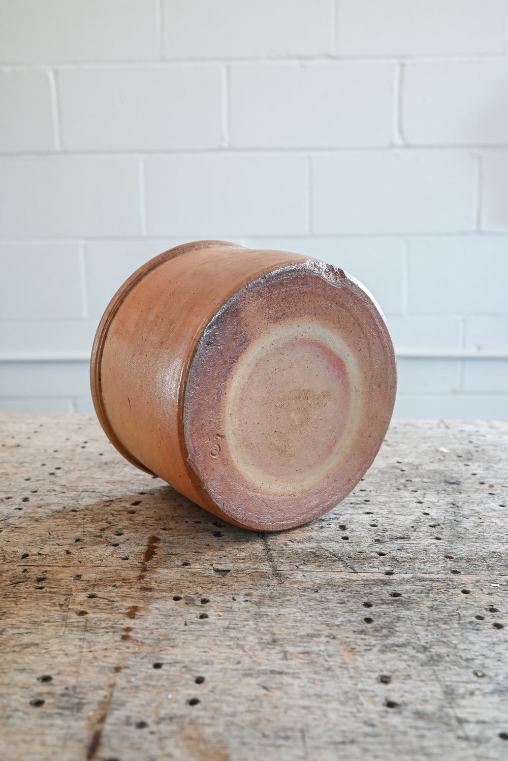 vintage french stoneware planter