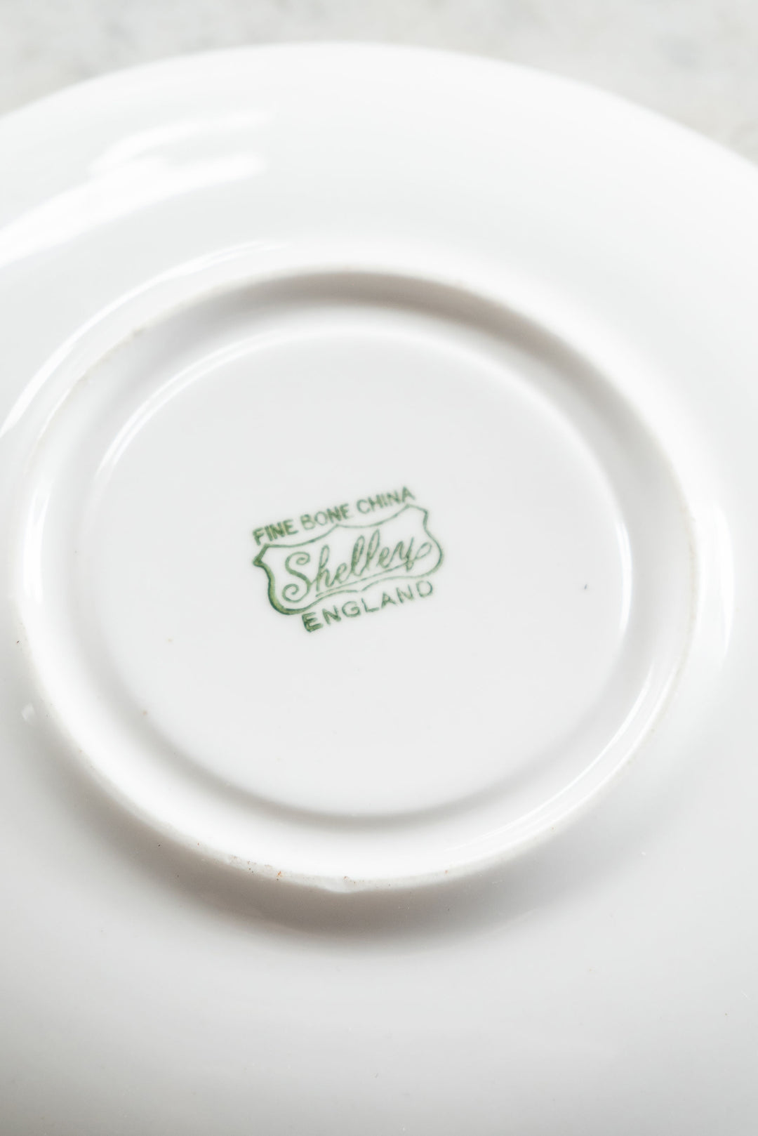vintage shelley tea cup and saucer