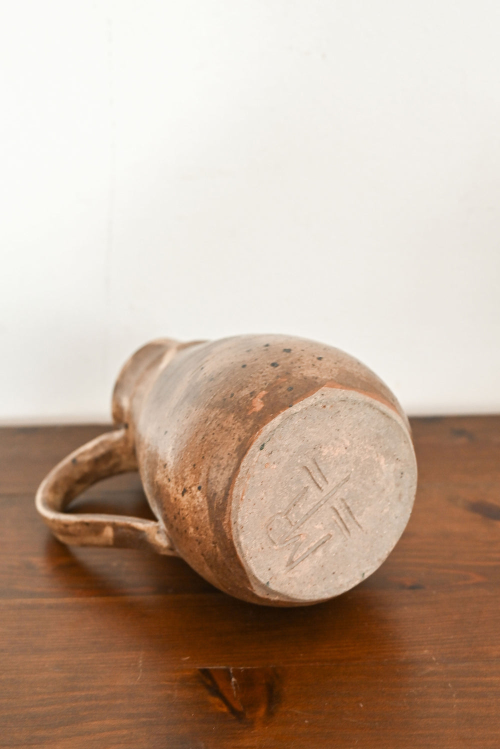 vintage stoneware french pitcher