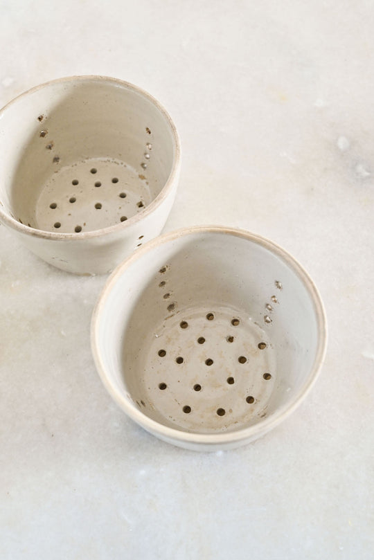 vintage french stoneware pot de fromage