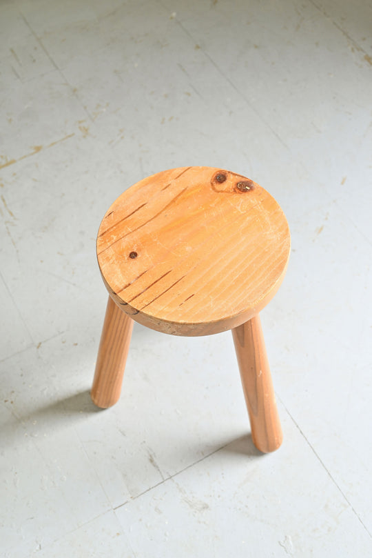 midcentury french tripod stool