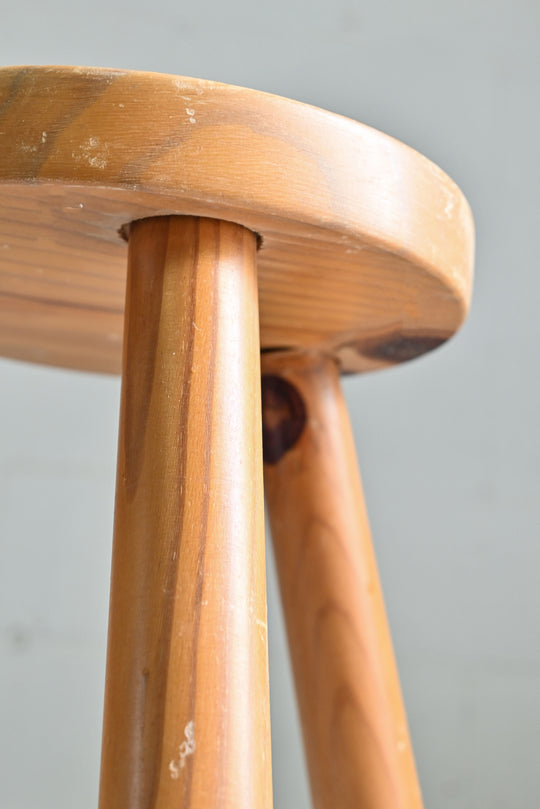 midcentury french tripod stool