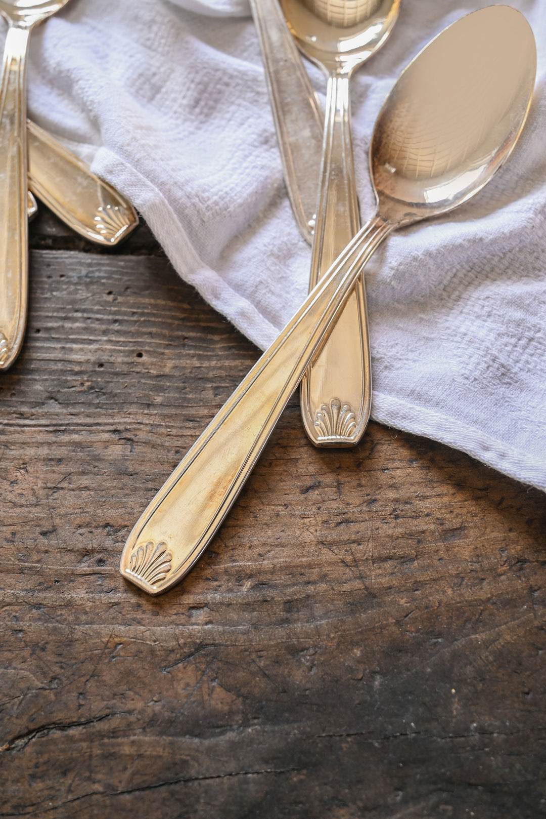 vintage french silverware, complete set of 68