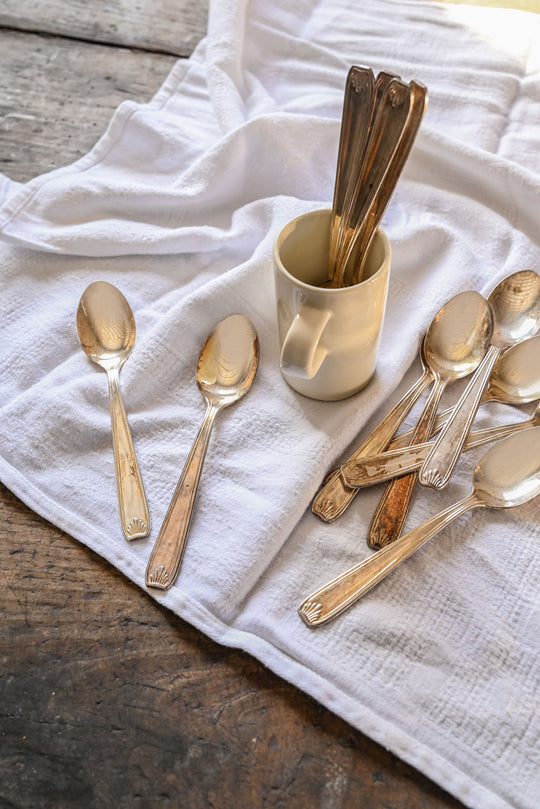 vintage french silverware, complete set of 68