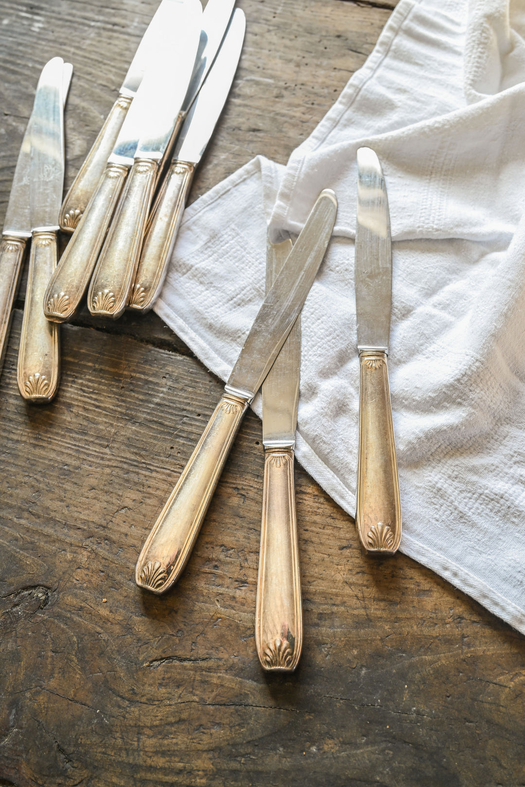 vintage french silverware, complete set of 68