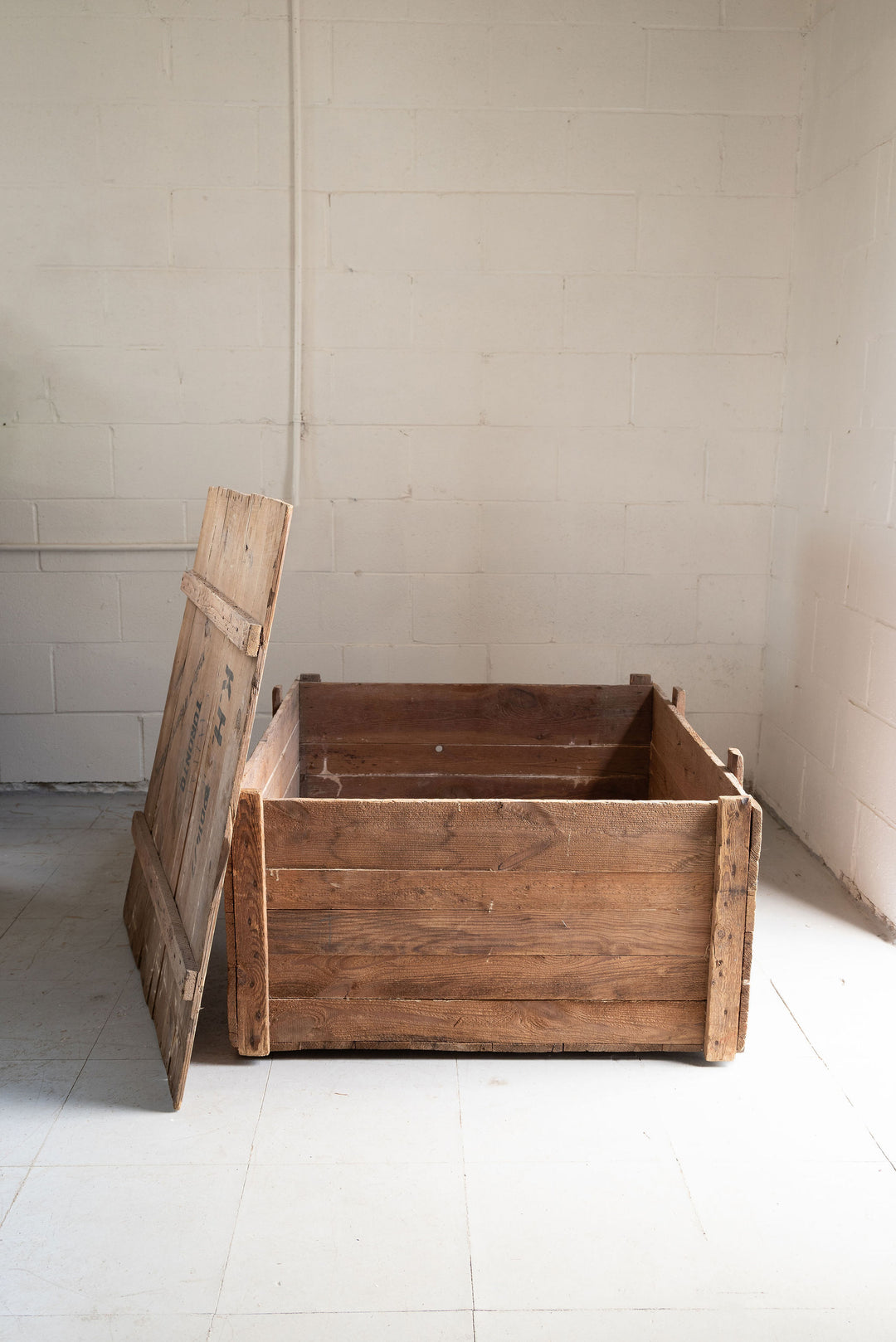 vintage German shipping crate