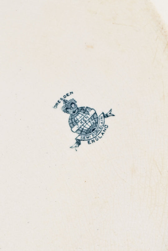 antique english transferware platter