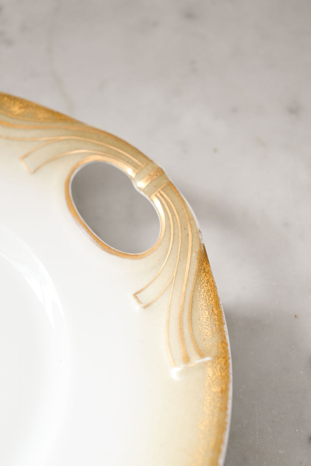 vintage gilt limoges plate