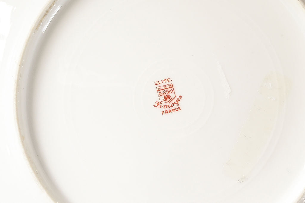 vintage gilt limoges plate