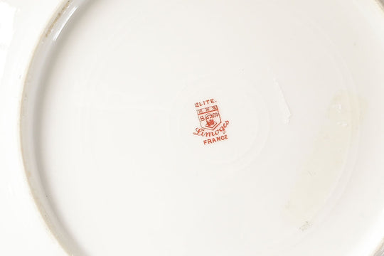 vintage gilt limoges plate