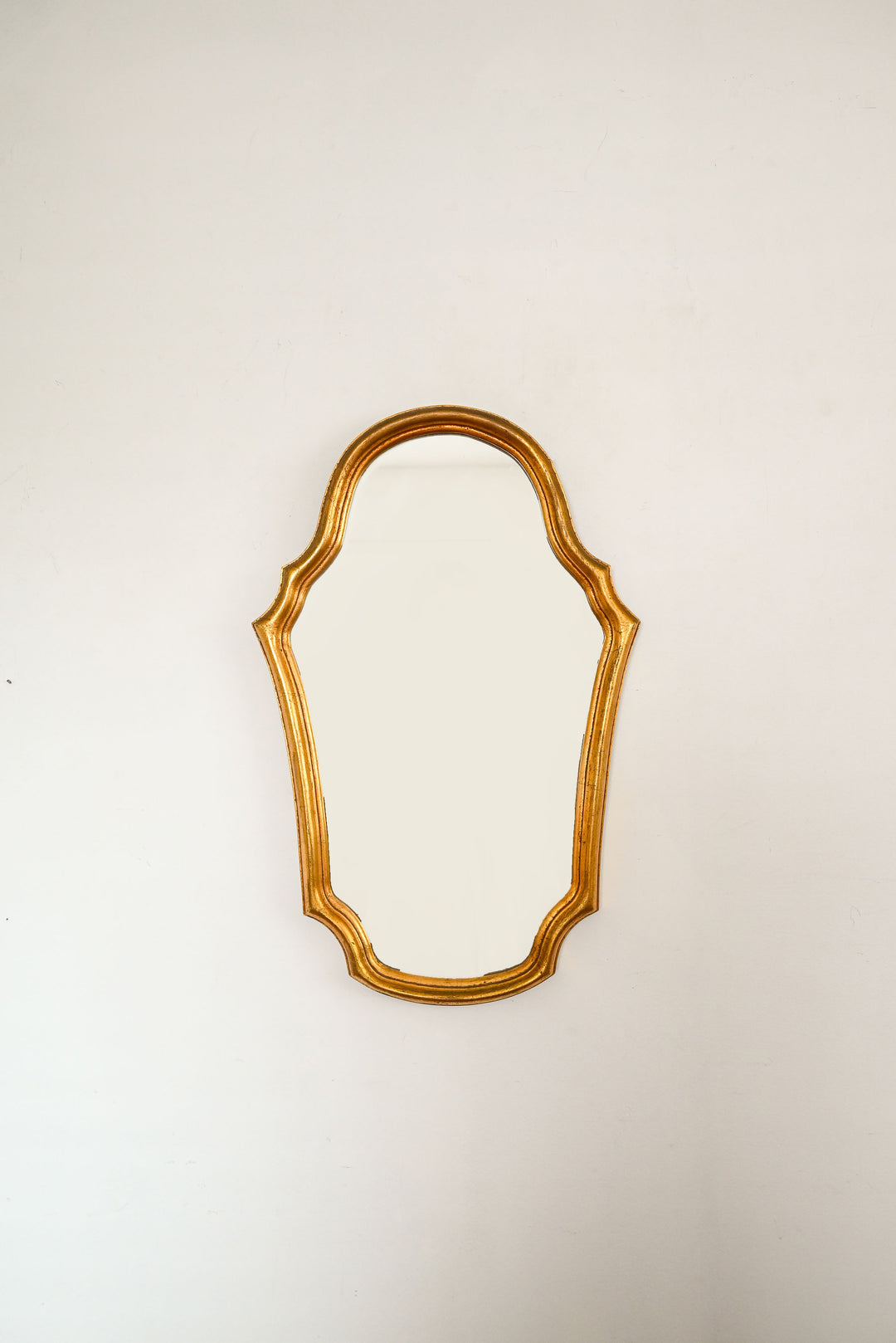vintage gilded wood mirror