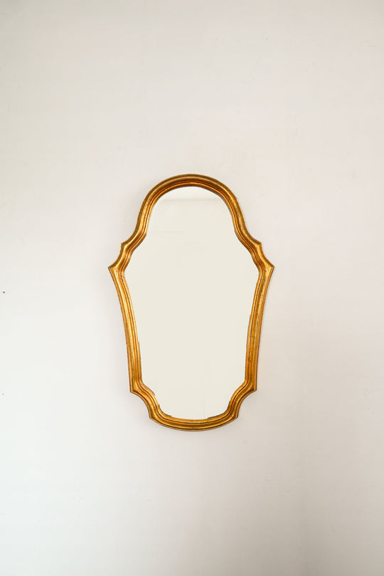 vintage gilded wood mirror