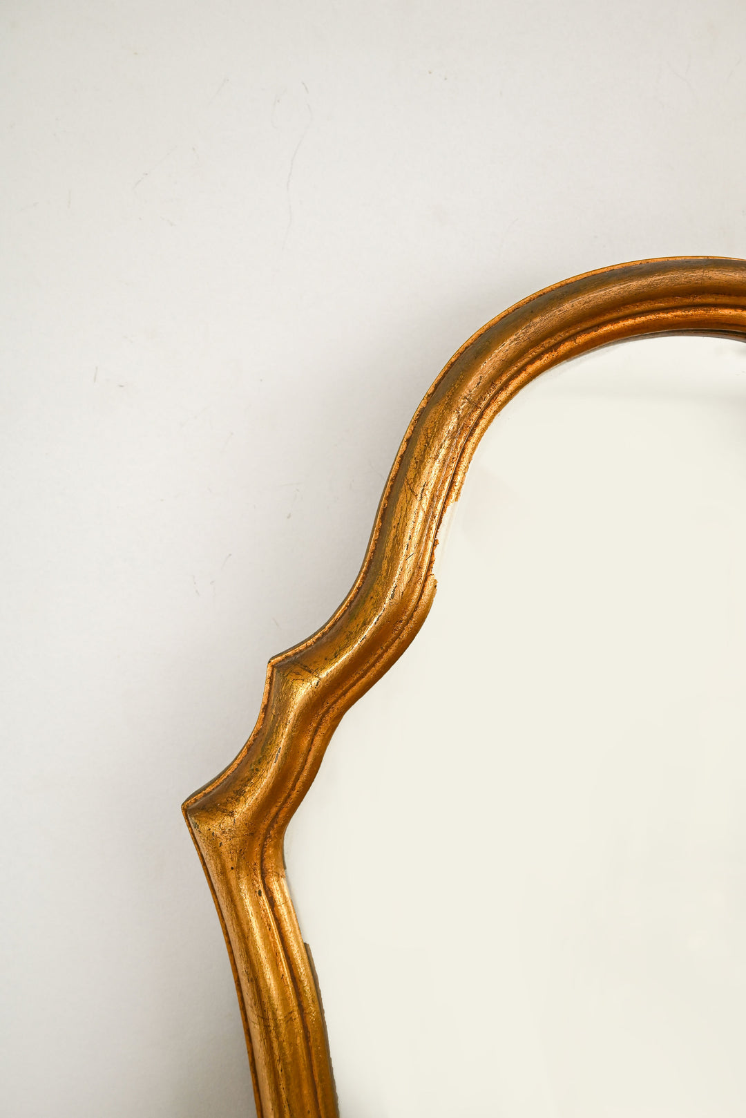vintage gilded wood mirror