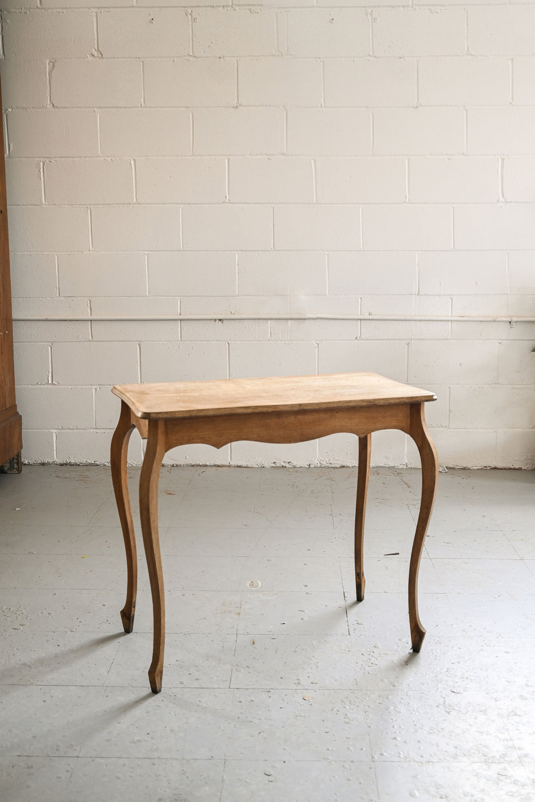 vintage french wood table