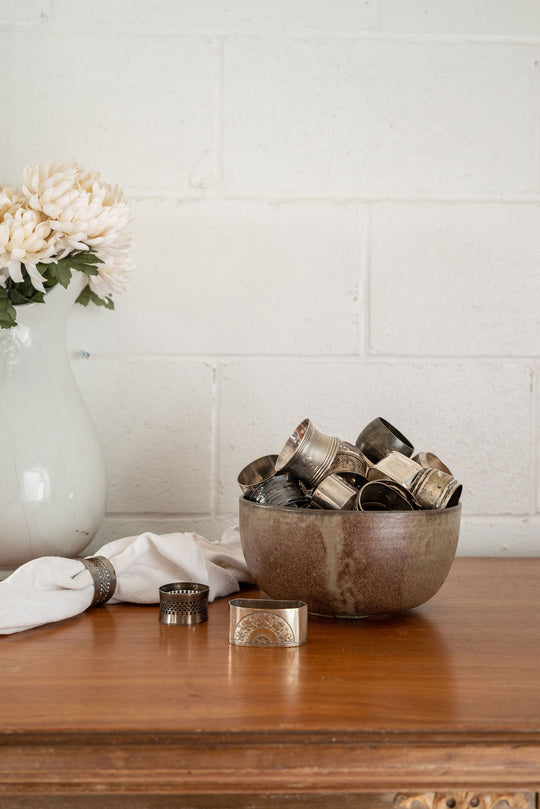 vintage french studio pottery bowl