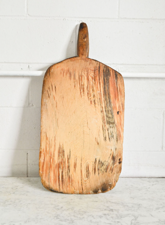 antique European cutting board ix