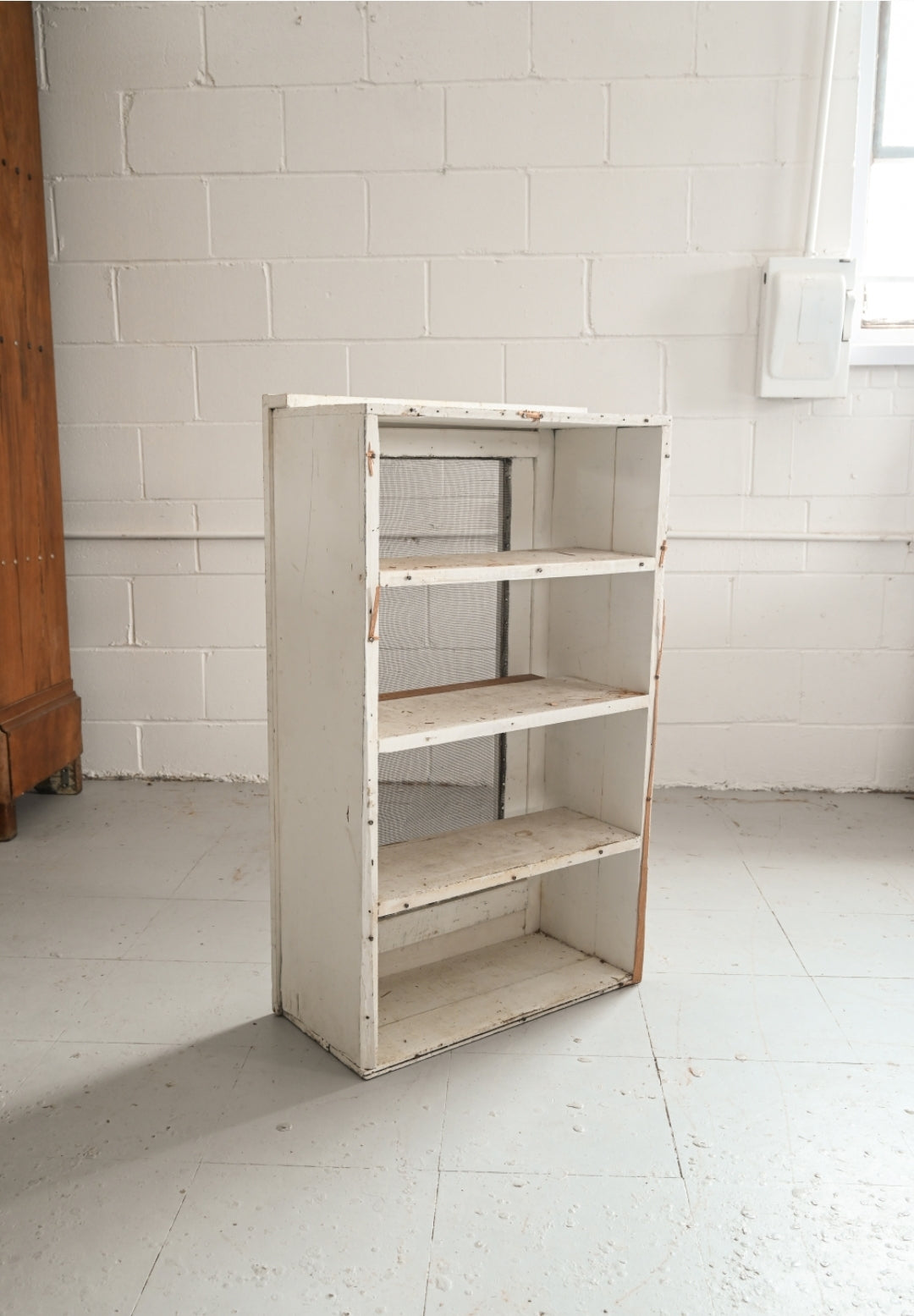 vintage rustic farmhouse cabinet