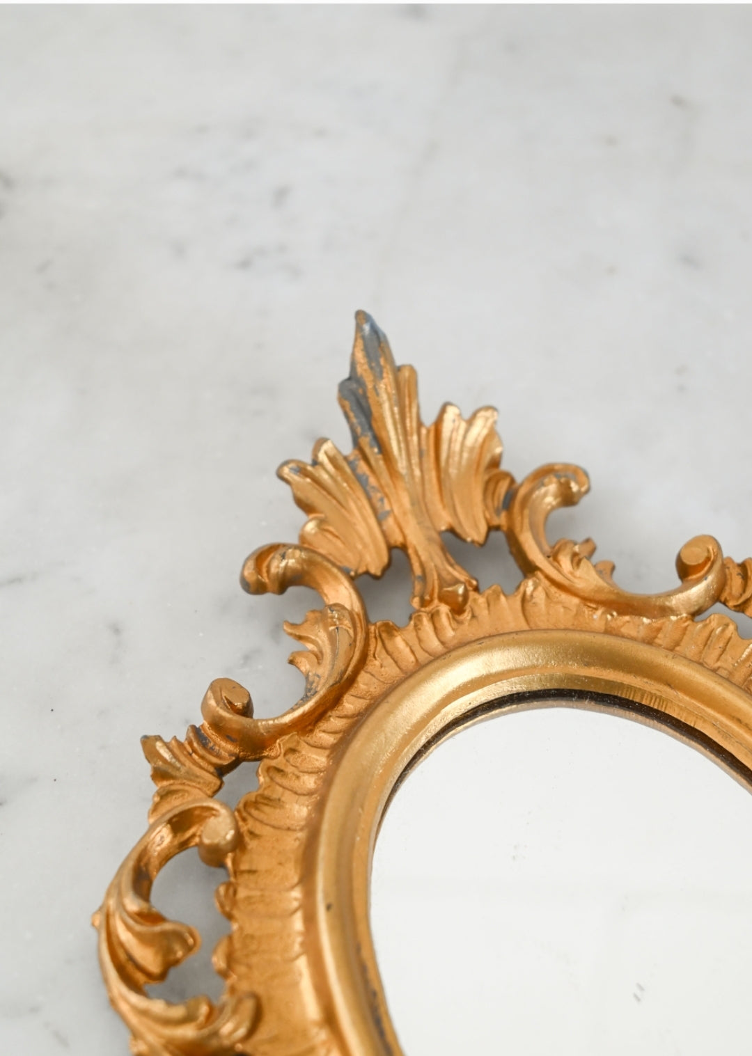vintage italian gilt wood mirror
