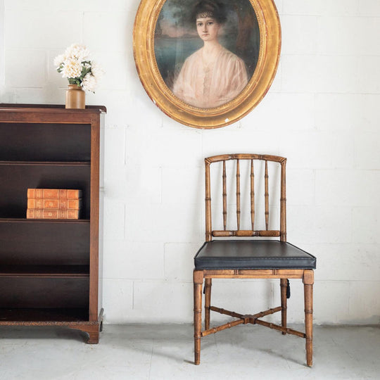 vintage french slender bookcase