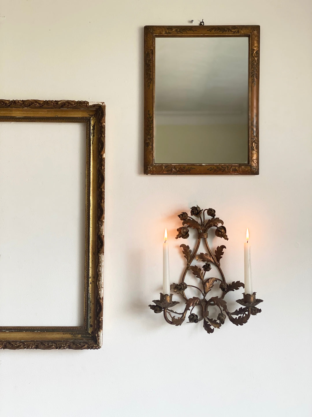 vintage Italian wrought iron sconce