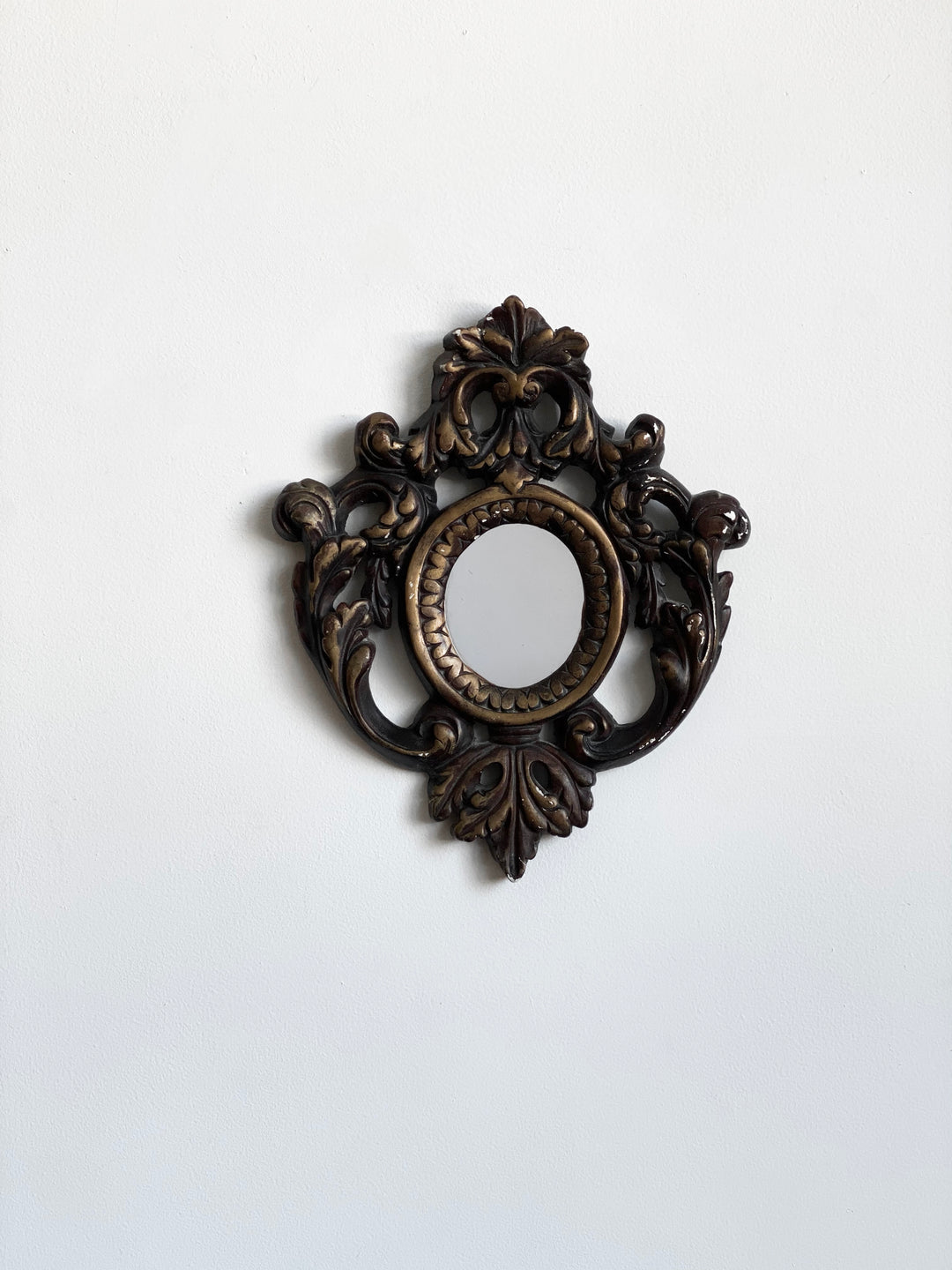 vintage French plaster mirror
