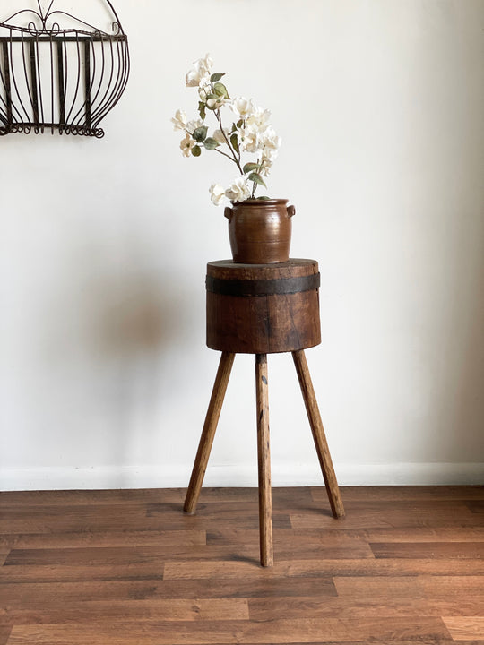 antique butcher block