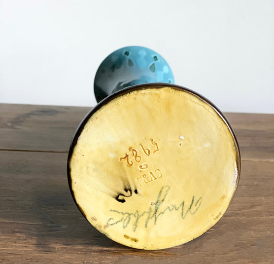 antique Austrian hand painted vase