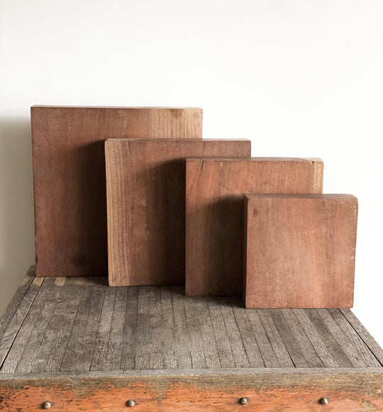 vintage solid mahogany cutting boards
