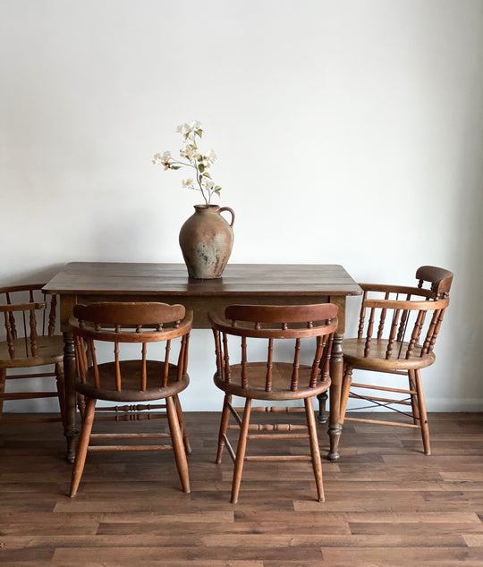 antique captain's chairs, set of four