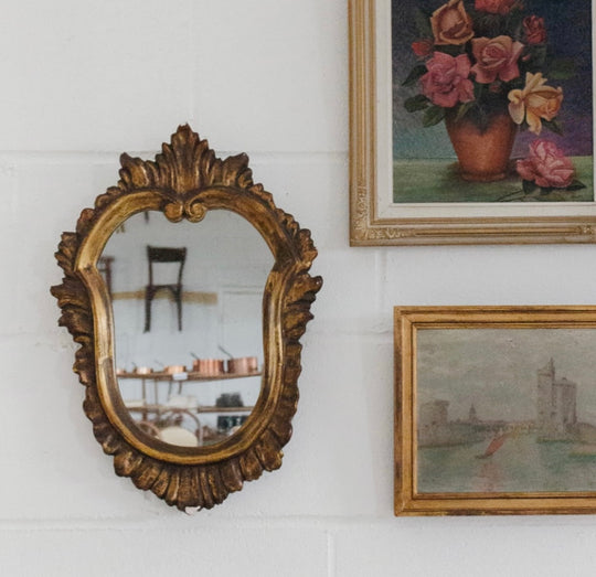 vintage Italian ornate florentine mirror