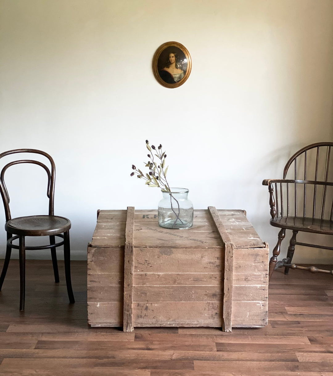 vintage german shipping crate