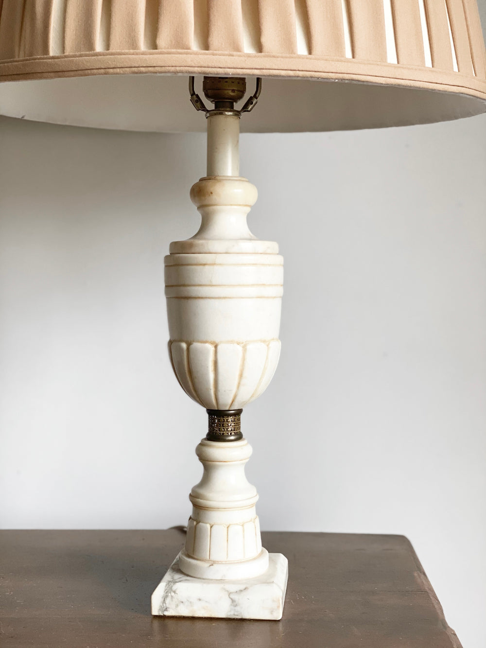 vintage marble lamp