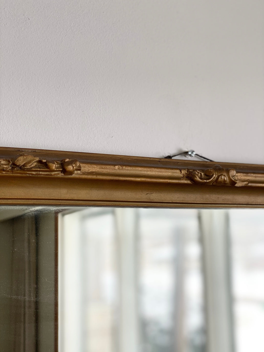 vintage gold piano mirror