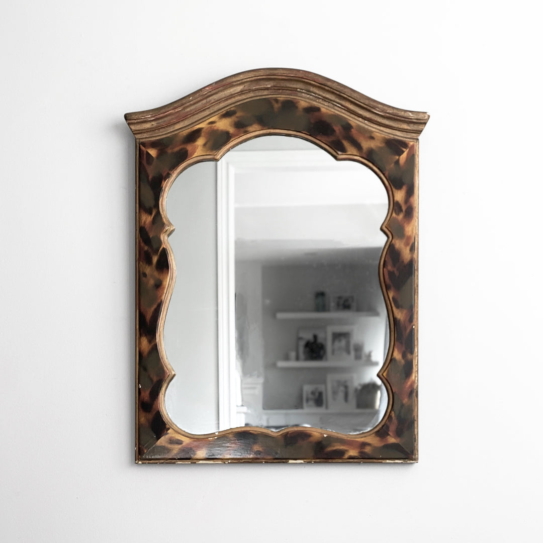 vintage tortoise shell mirror
