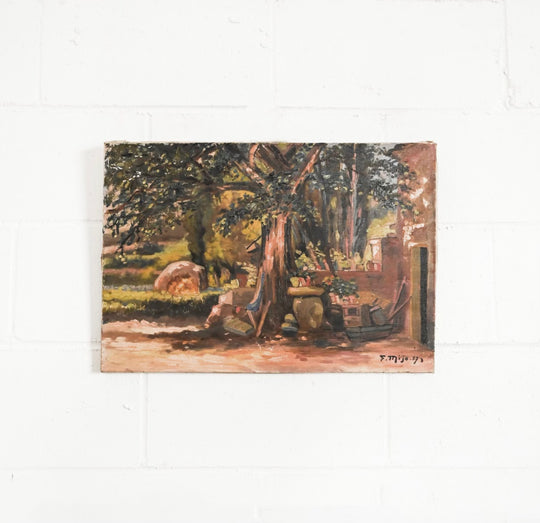 à l'ombre de l'arbre