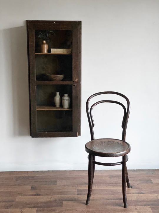 antique apothecary display cabinet