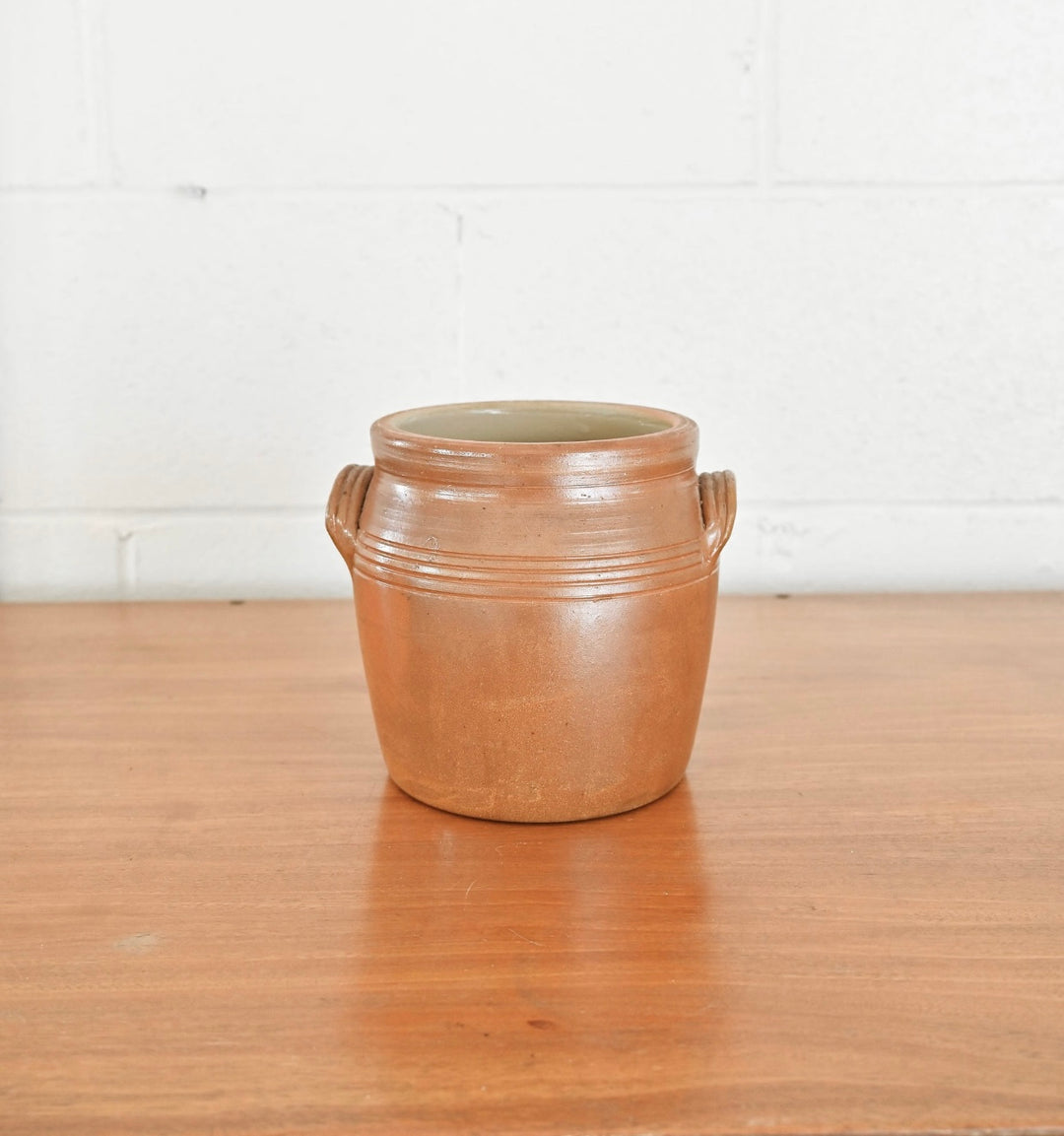 vintage french stoneware confit pot