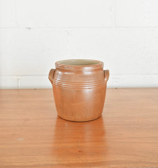 vintage french stoneware confit pot